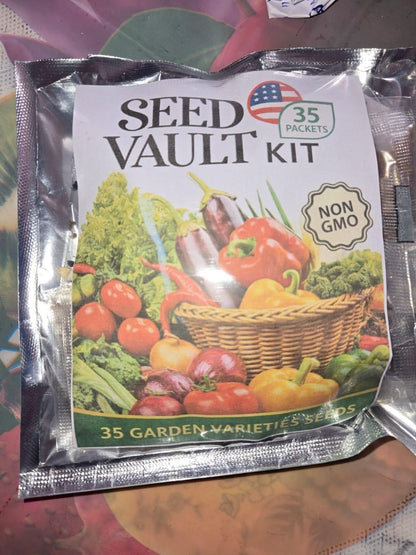 50 Pack Heirloom Veggie Seed Kit