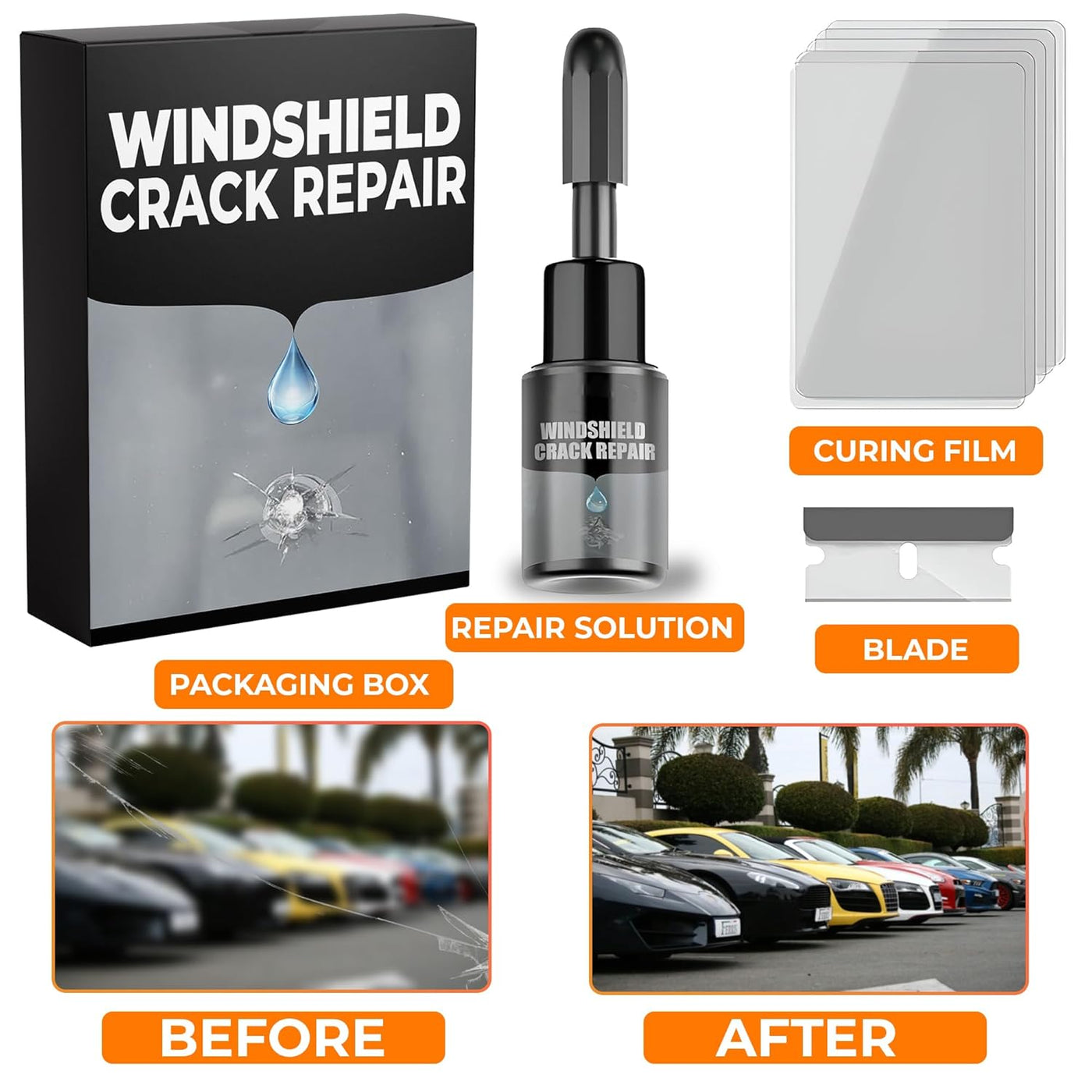 US Imported Glass Crack Fix Kit (Buy 1 Get 1 Free)