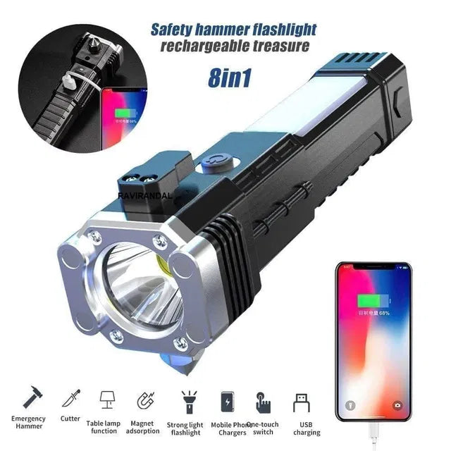 Wuben X4 German 8 in 1 Portable Rechargeable Torch LED Flashlight