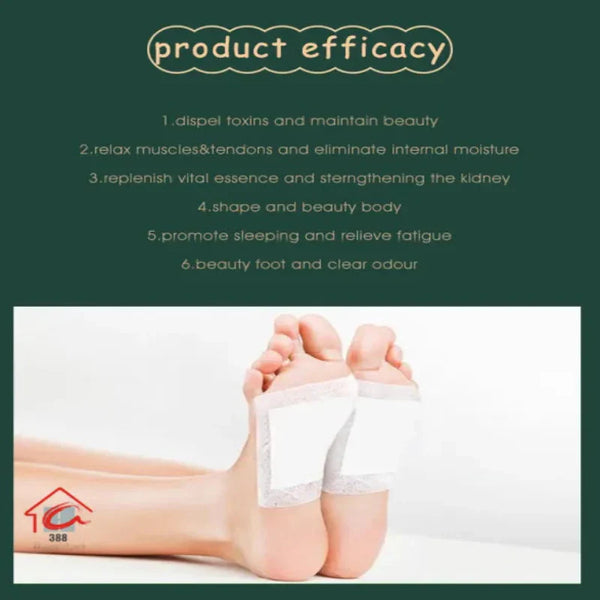 100% Herbal Detox Foot Pads – 20 Patches | Buy 1 Get 1 Free