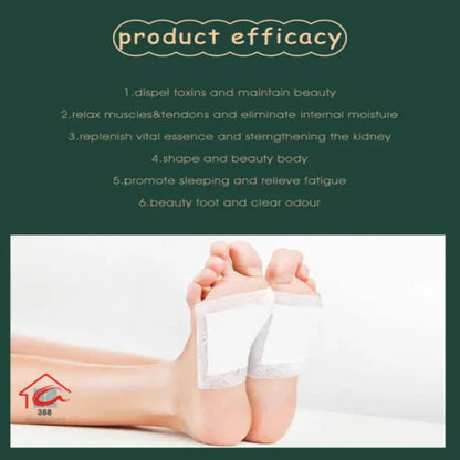100% Herbal Detox Foot Pads – 20 Patches | Buy 1 Get 1 Free