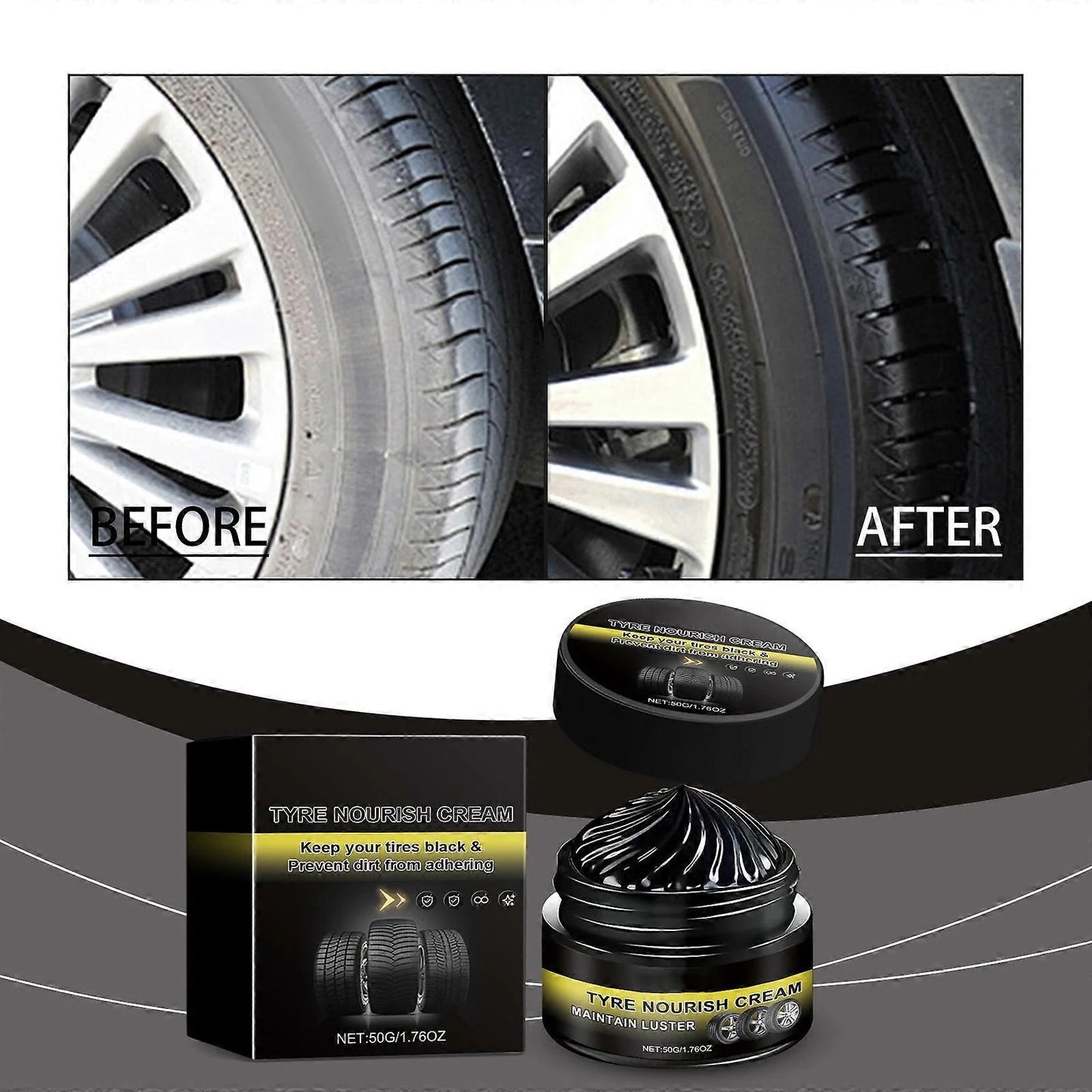 Powerful Wheel Cleaning Refurbish Wax ( BUY 1 GET 1 FREE )