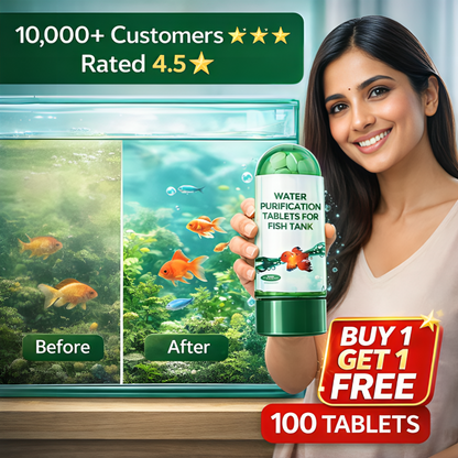 Aquarium Purifying Tablets [BUY 1 GET 1 FREE] – Safe for All Types of Fish | 1 tabs per tank