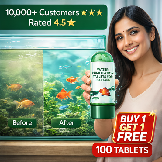 Aquarium Purifying Tablets [BUY 1 GET 1 FREE] – Safe for All Types of Fish | 1 tabs per tank